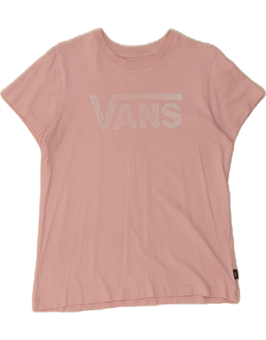 VANS Womens Graphic T-Shirt Top UK 14 Medium Pink Vintage Vans and Second-Hand Vans from Messina Hembry 