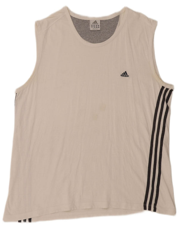 Adidas Mens Vest Top 2XL White