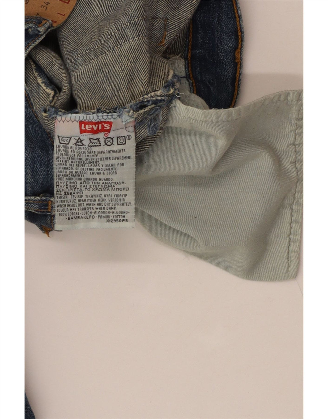 LEVI'S Womens 501 Straight Jeans W37 L34 Blue Cotton