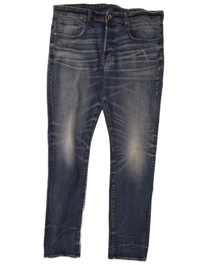 G-STAR Mens 3301 Tapered Jeans W36 L34 Blue