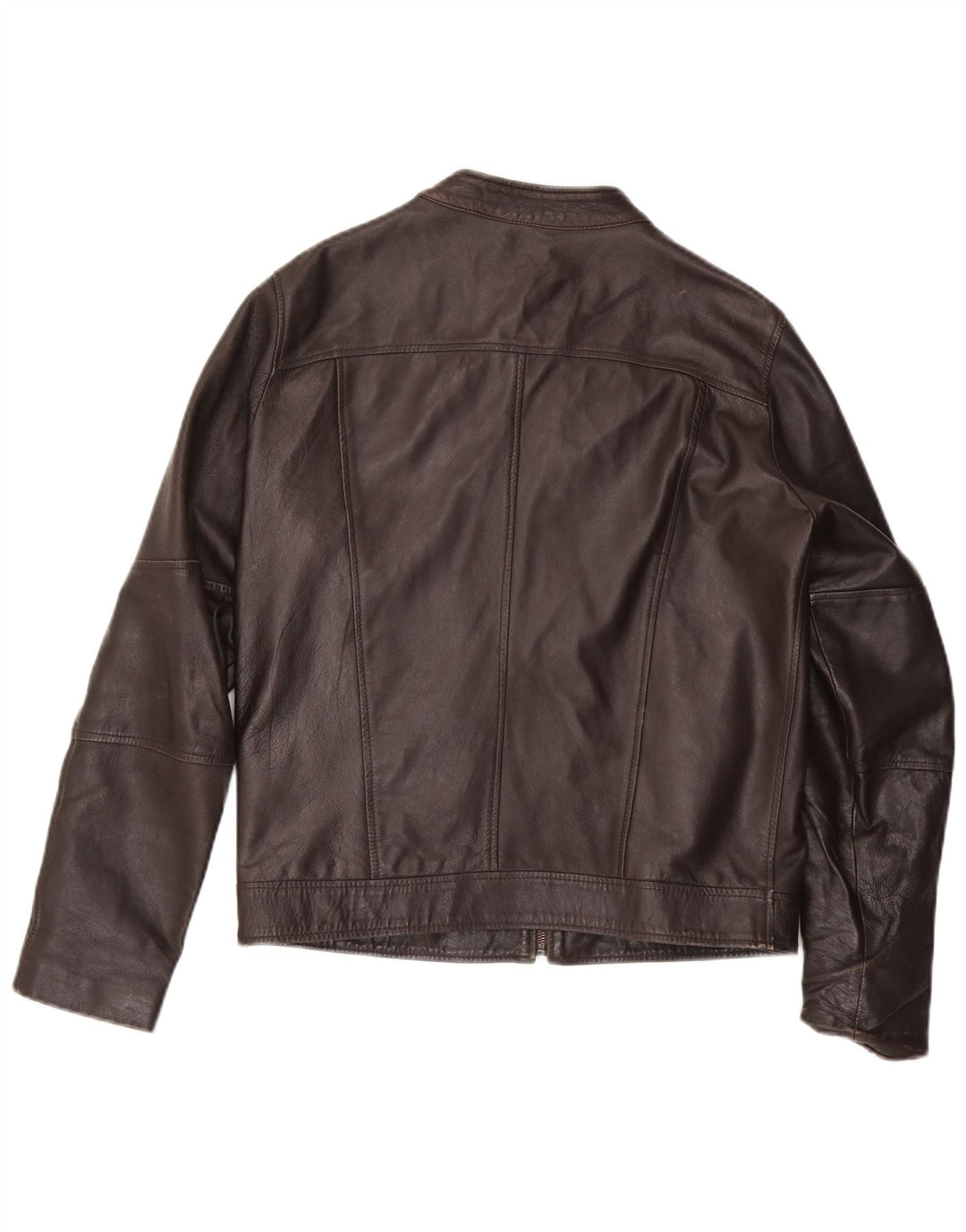 Vintage Mens Leather Jacket UK 38 Medium Brown
