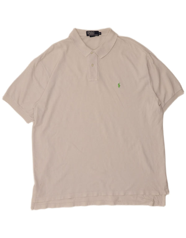 Polo Ralph Lauren Mens Polo Shirt XL White Cotton