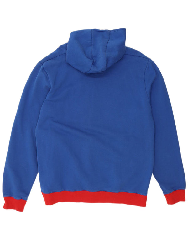 G-STAR Mens Graphic Hoodie Jumper 2XL Blue Colourblock Cotton