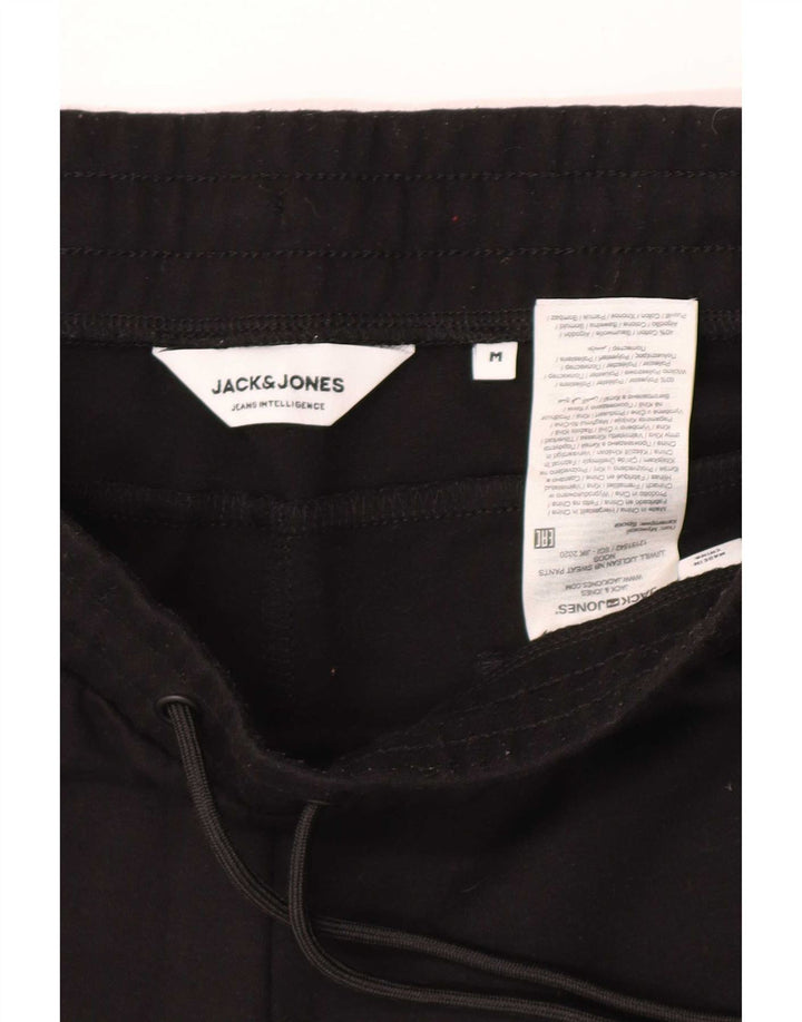 Jack & Jones Mens Tracksuit Trousers Joggers Medium Black Polyester