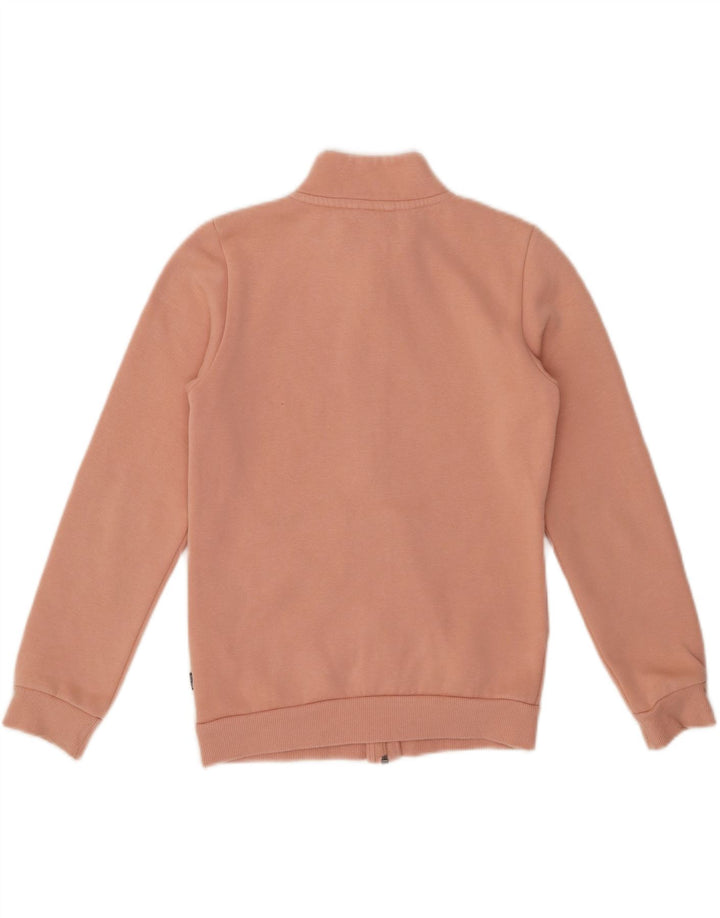 PUMA Girls Graphic Tracksuit Top Jacket 11-12 Years Pink Cotton