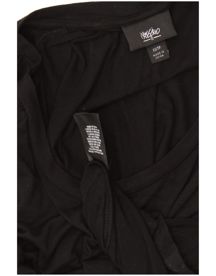 MOSSIMO Womens 3/4 Sleeve Maxi Dress UK 6 XS Black Rayon