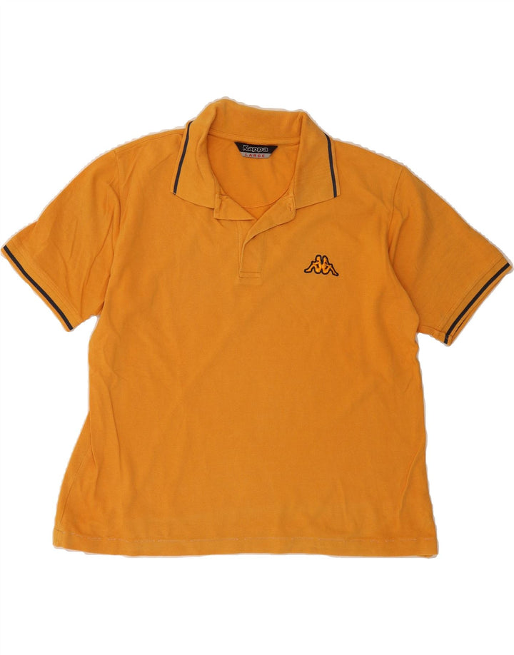 KAPPA Mens Polo Shirt Large Yellow Vintage Kappa and Second-Hand Kappa from Messina Hembry 