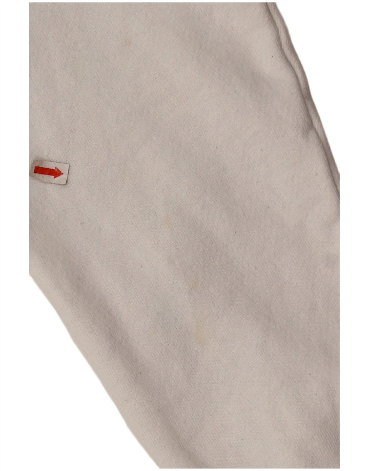 CHAMPION Womens Reverse Weave Oversized Hoodie Jumper UK 10 Small White