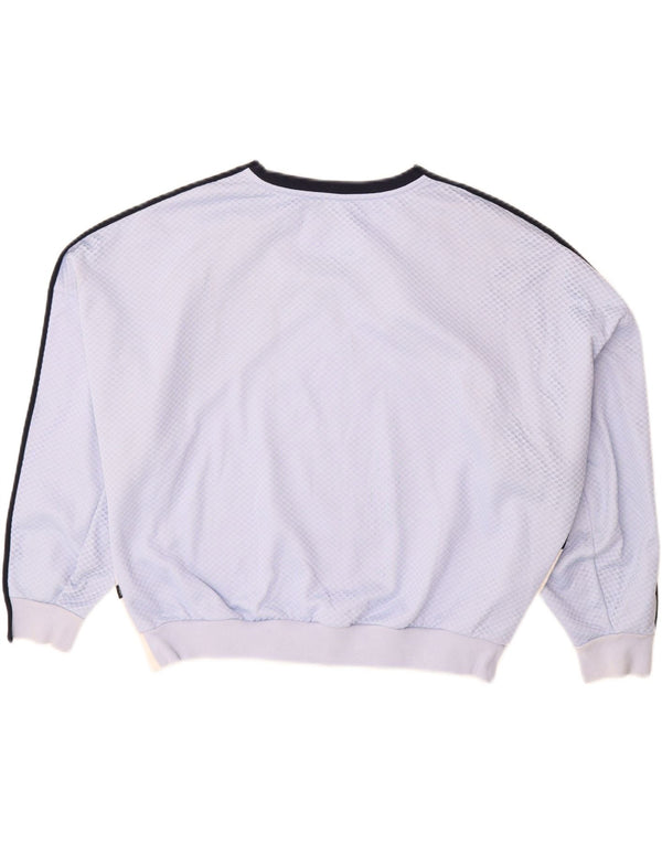 ADIDAS Womens Oversized Sweatshirt Jumper UK 14 Large Multicoloured