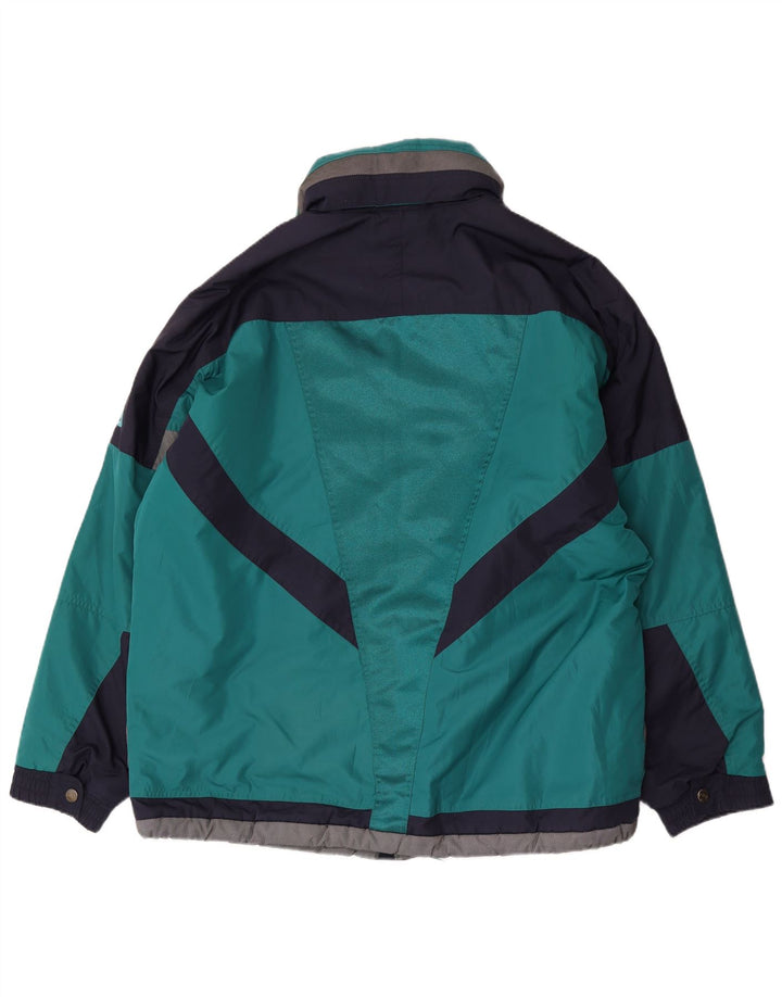 Fila Mens Ski Jacket IT 56 3XL Blue Colourblock Polyester