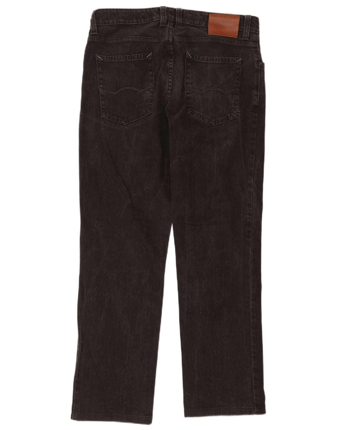 Camel Active Mens Straight Jeans W36 L34 Black Cotton