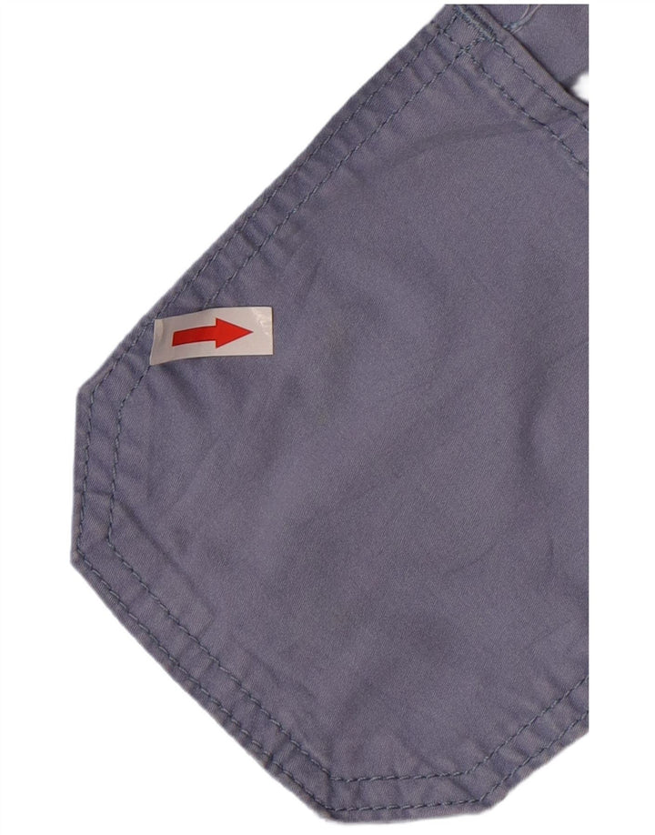 Lee Womens Mid Rise Relaxed Fit Capri Trousers US 8 Medium W32 L21 Blue