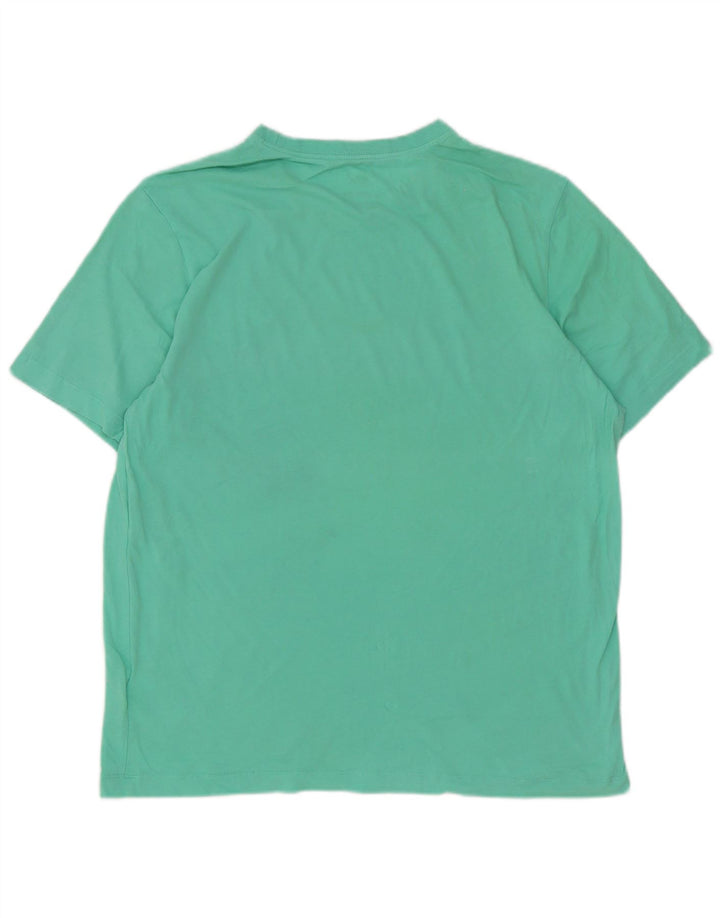 Nike Mens T-Shirt Top XL Turquoise Cotton