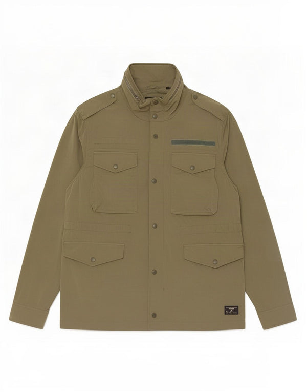 Superdry Mens Military Jacket UK 42 XL Khaki Nylon