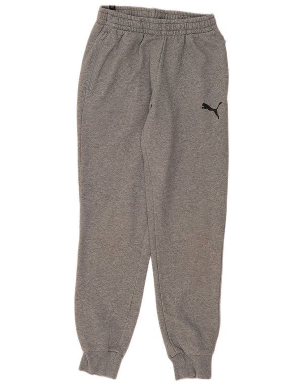 Puma Womens Tracksuit Trousers Joggers UK 10 Small  Grey Cotton