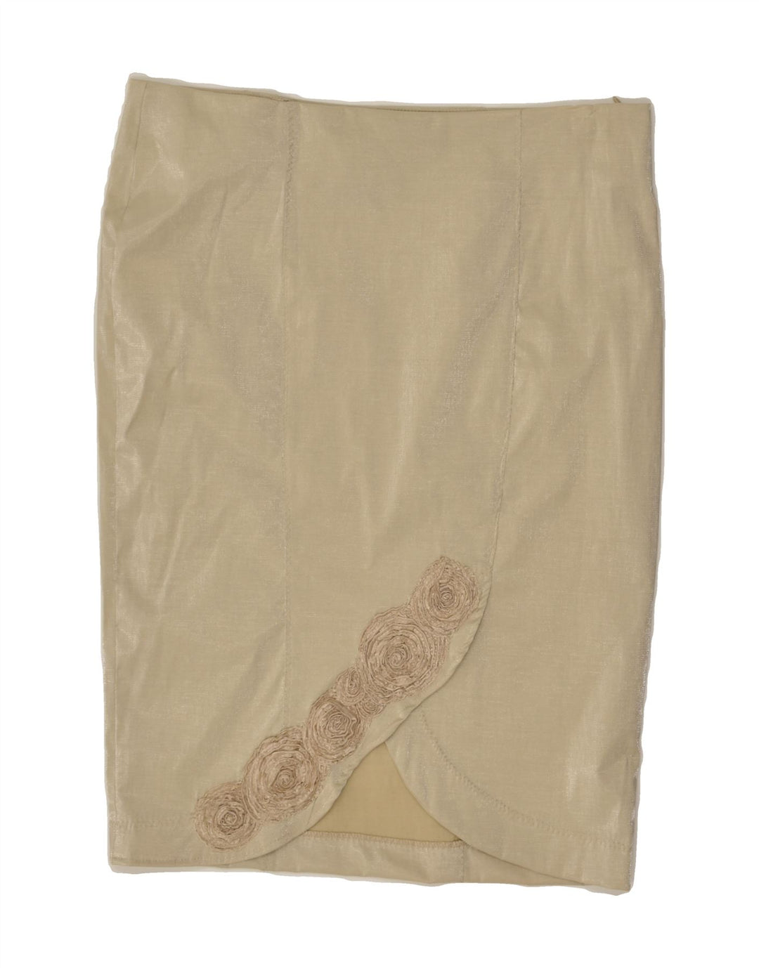 VINTAGE Womens Pencil Skirt IT 48 XL W36  Brown Polyester | Vintage Vintage | Thrift | Second-Hand Vintage | Used Clothing | Messina Hembry 