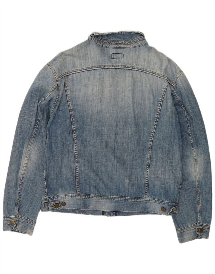 Lee Mens Denim Jacket UK 44 2XL Blue Cotton
