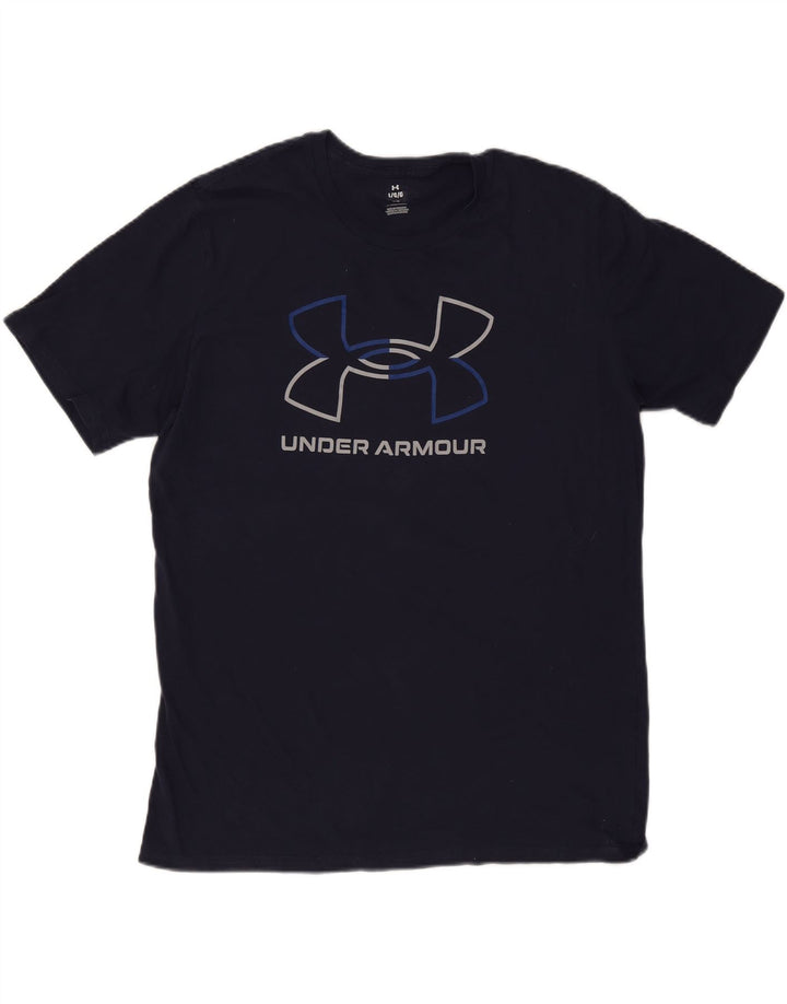 Under Armour Mens Graphic T-Shirt Top Large Navy Blue