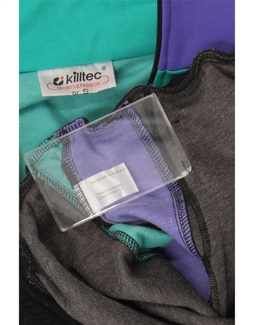 Killtec Mens Loose Fit Full Tracksuit Small Black Colourblock Polyester