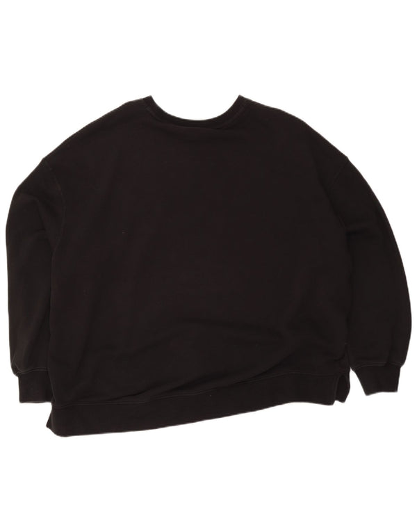Puma Womens Graphic Oversized Sweatshirt Jumper UK 16 Large Black Floral