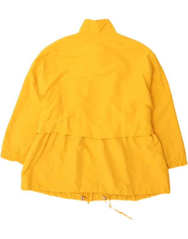 Chicc Womens Windbreaker Jacket UK 26 5XL Yellow Polyester
