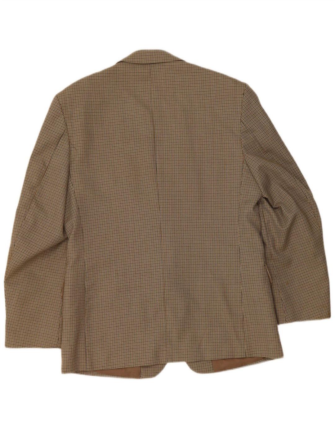 Bersani Mens 2 Button Blazer Jacket UK 40 Large Brown Houndstooth Polyester