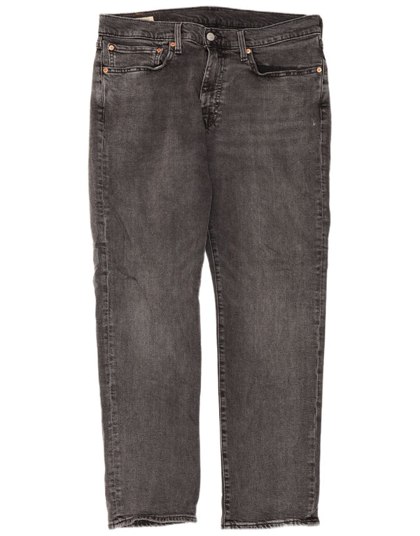 Levi's Mens 514 Straight Jeans W34 L30 Grey Cotton