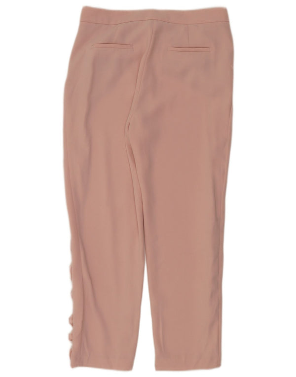 Zara Womens Cropped Trousers Medium W28 L25 Pink