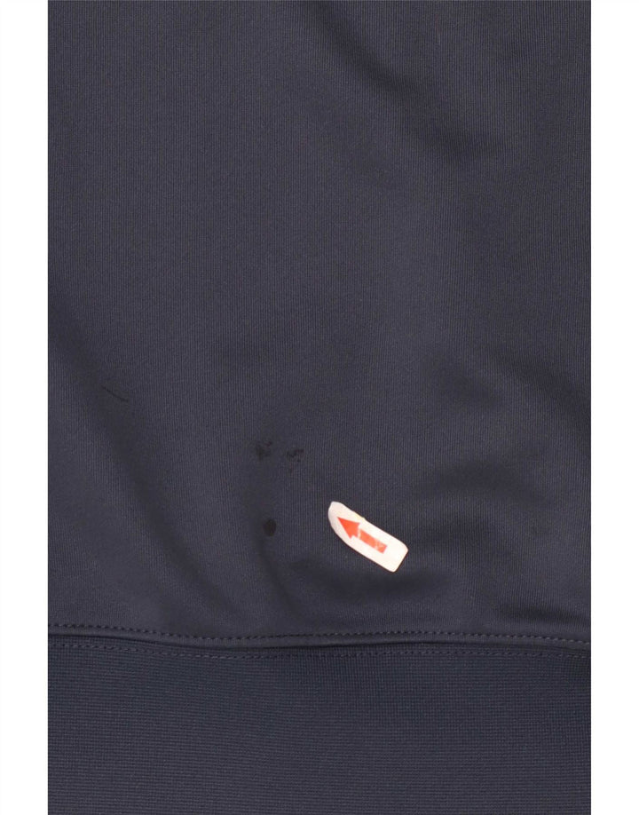 Nike Mens Zip Hoodie Sweater Small Navy Blue Colourblock Polyester