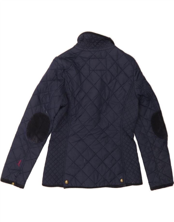 JOULES Womens Quilted Jacket UK 10 Small Navy Blue Polyamide Vintage Joules and Second-Hand Joules from Messina Hembry 