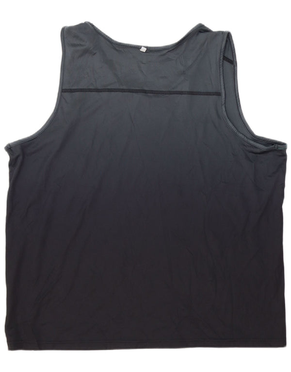 RUSSELL ATHLETIC Mens Vest Top UK 46/48 XL Black Polyester