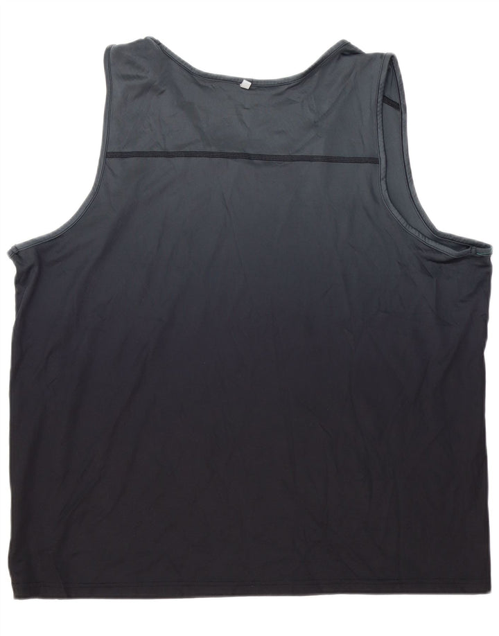 RUSSELL ATHLETIC Mens Vest Top UK 46/48 XL Black Polyester