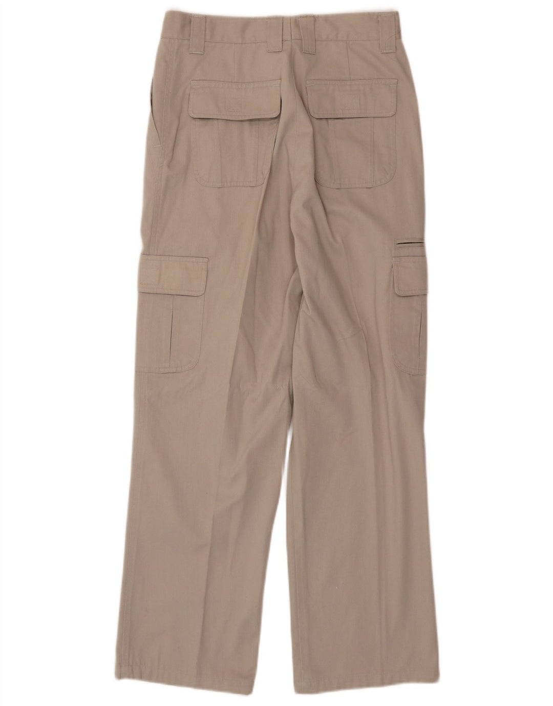 VINTAGE Mens Classics Straight Cargo Trousers W29 L29 Beige
