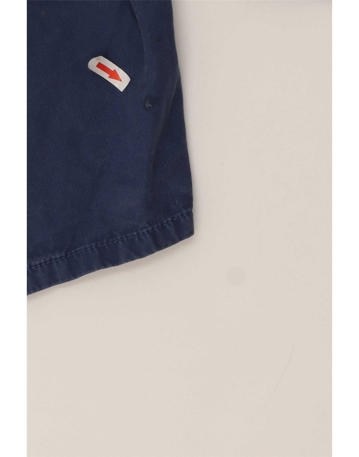 Marks & Spencer Mens Regular Cargo Shorts W36 Large Blue Cotton