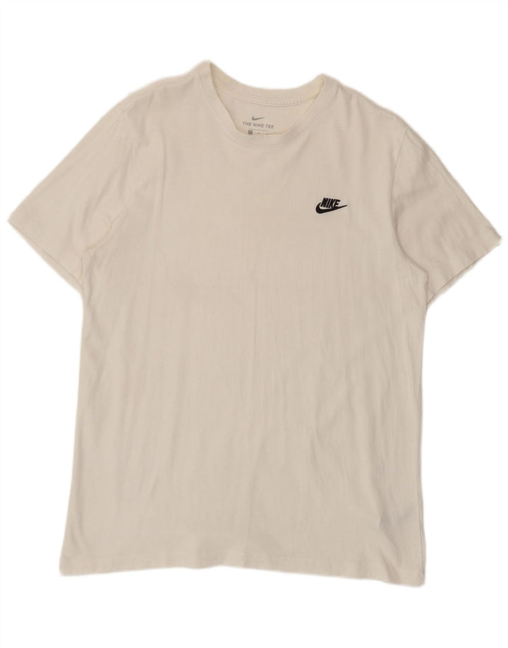 Nike Mens T-Shirt Top Large White Cotton