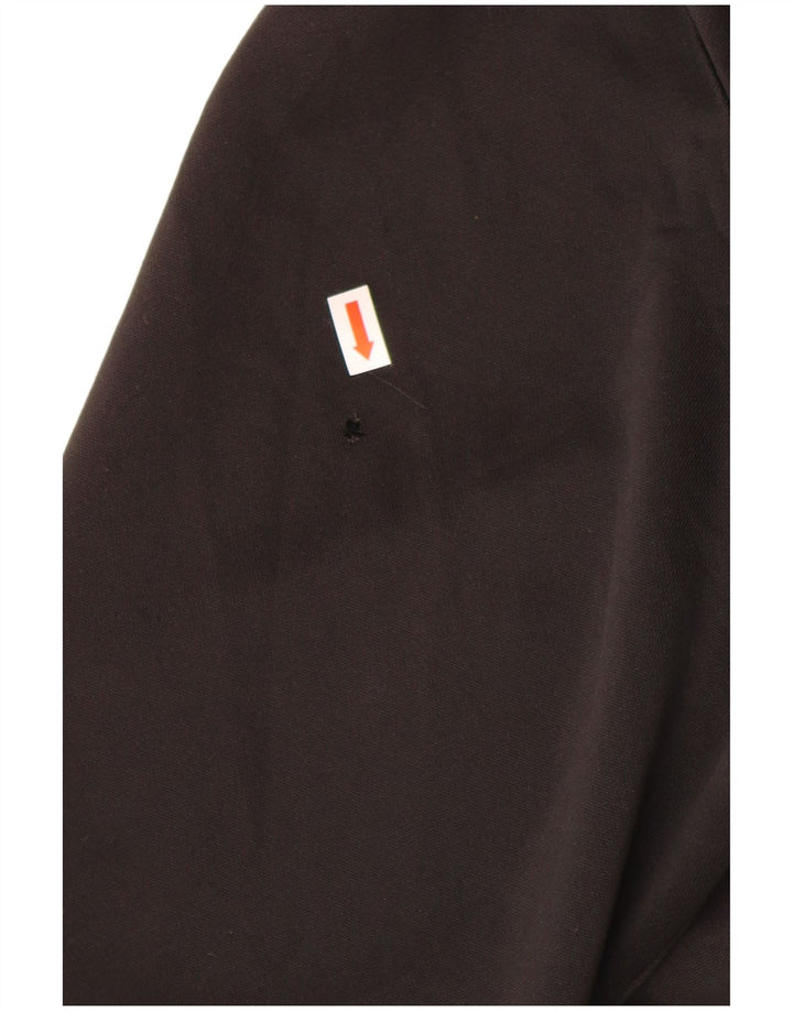 ADIDAS Mens Tracksuit Top Jacket Large Black Colourblock Polyester