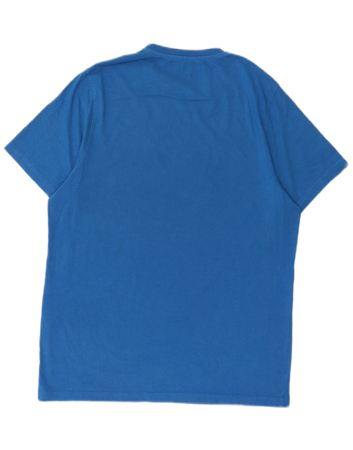 Mountain Warehouse Mens Regular Graphic T-Shirt Top Medium Blue Cotton