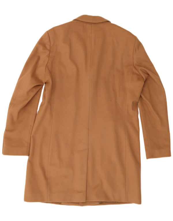 Hugo Boss Mens Overcoat EU 56 3XL Beige Cashmere