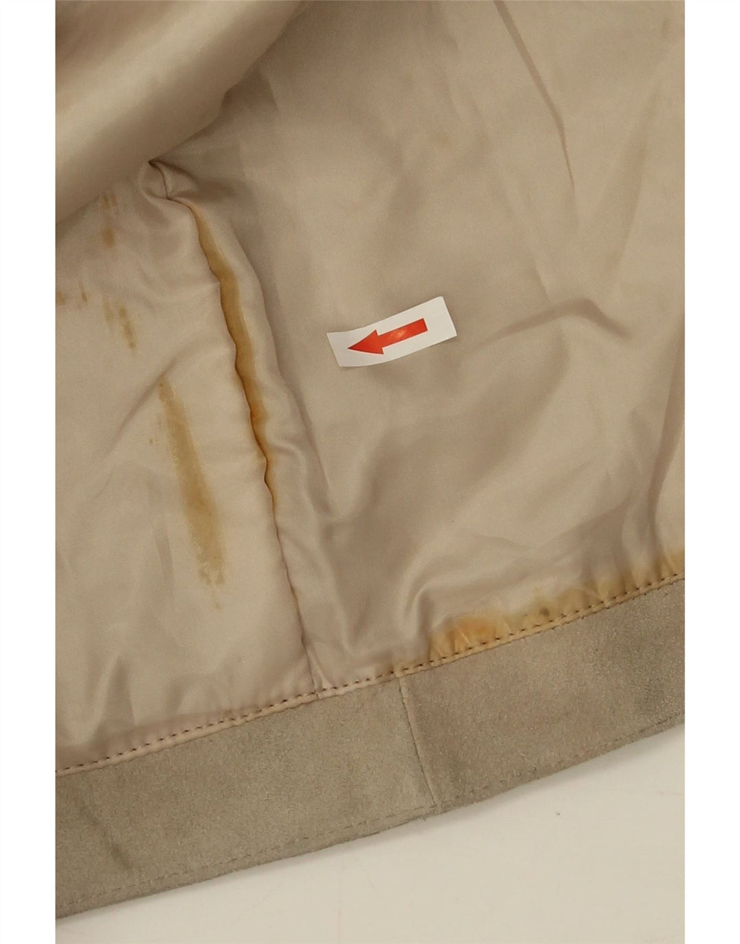 Jet Plane Womens Suede Overcoat IT 42 Medium Beige Leather