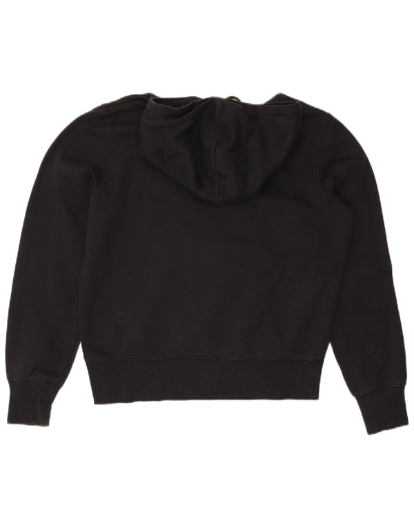 Nike Mens Hoodie Jumper Medium Black Cotton