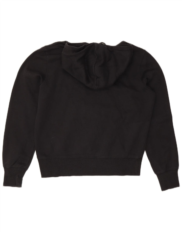 Nike Mens Hoodie Jumper Medium Black Cotton