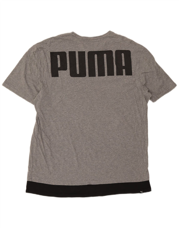 Puma Mens Graphic T-Shirt Top XL Grey