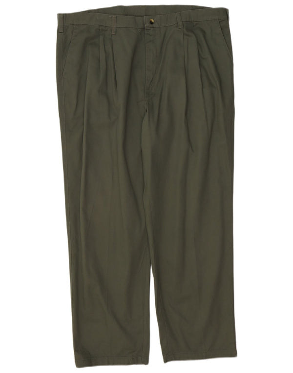 WRANGLER Mens Timber Creek Pegged Chino Trousers W42 L30 Khaki Cotton