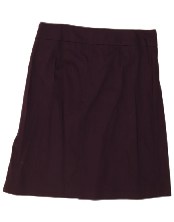 Zara Womens Midi Skirt Medium W32  Purple