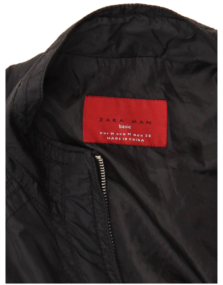 ZARA Mens Utility Jacket UK 38 Medium Black