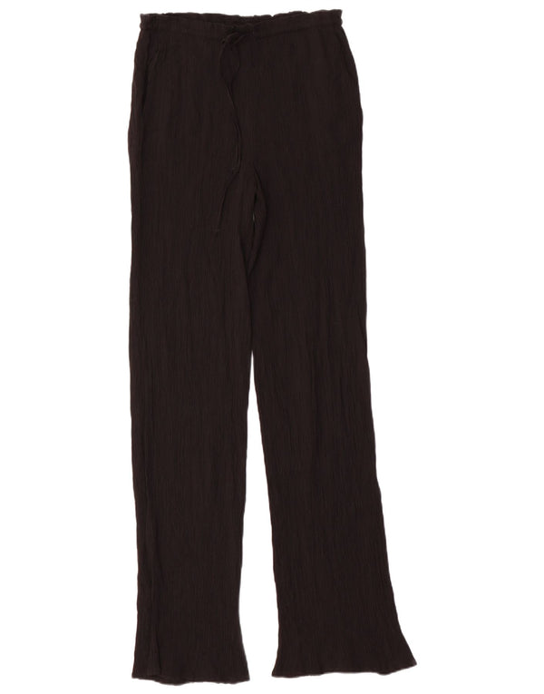 Zara Womens Bootcut Casual Trousers XS W24 L32 Black Viscose