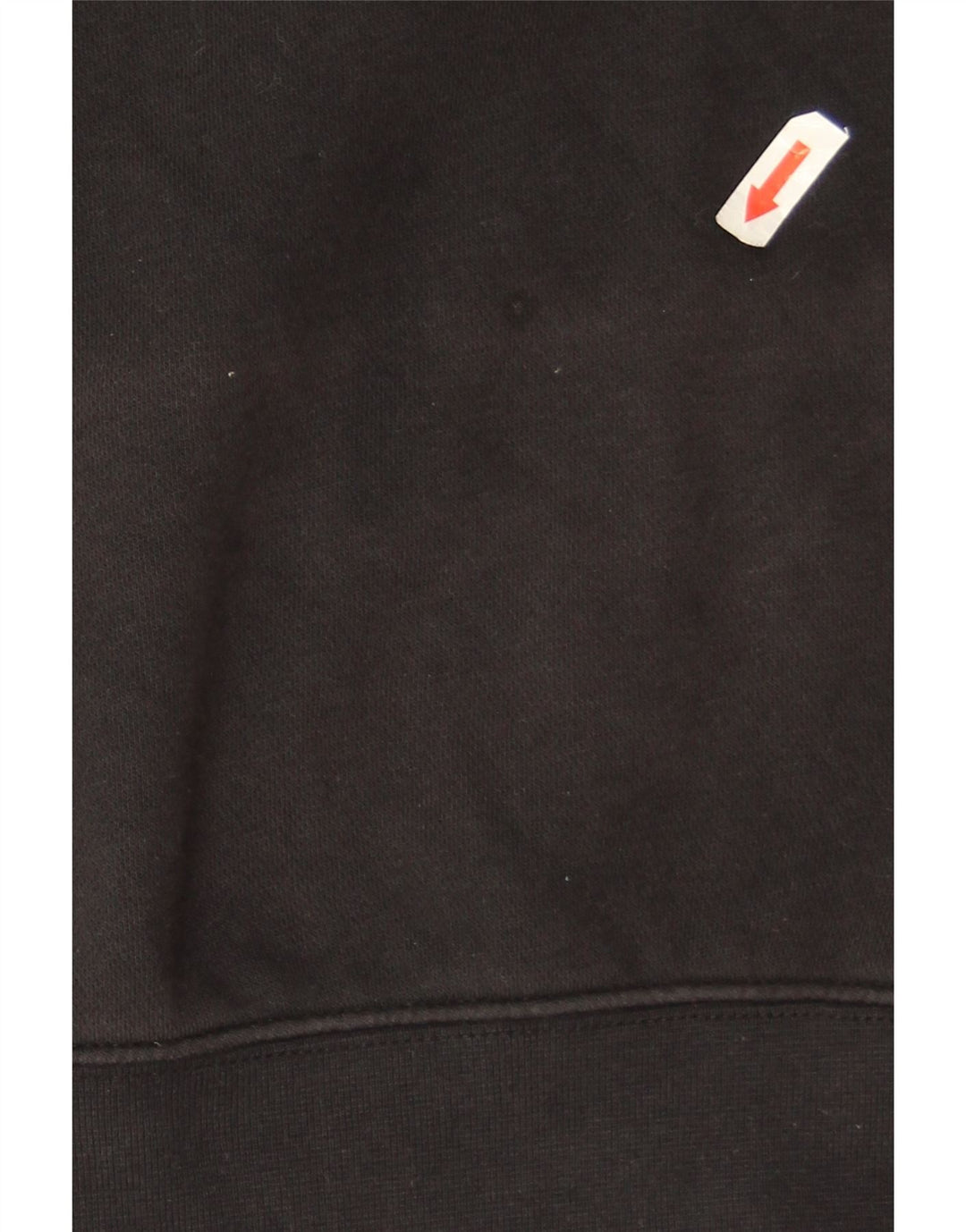 Nike Womens Crop Oversized Sweatshirt Jumper UK 14 Medium Black Cotton