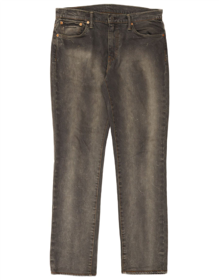 Levi's Mens 511 Slim Jeans W33 L34 Grey Cotton