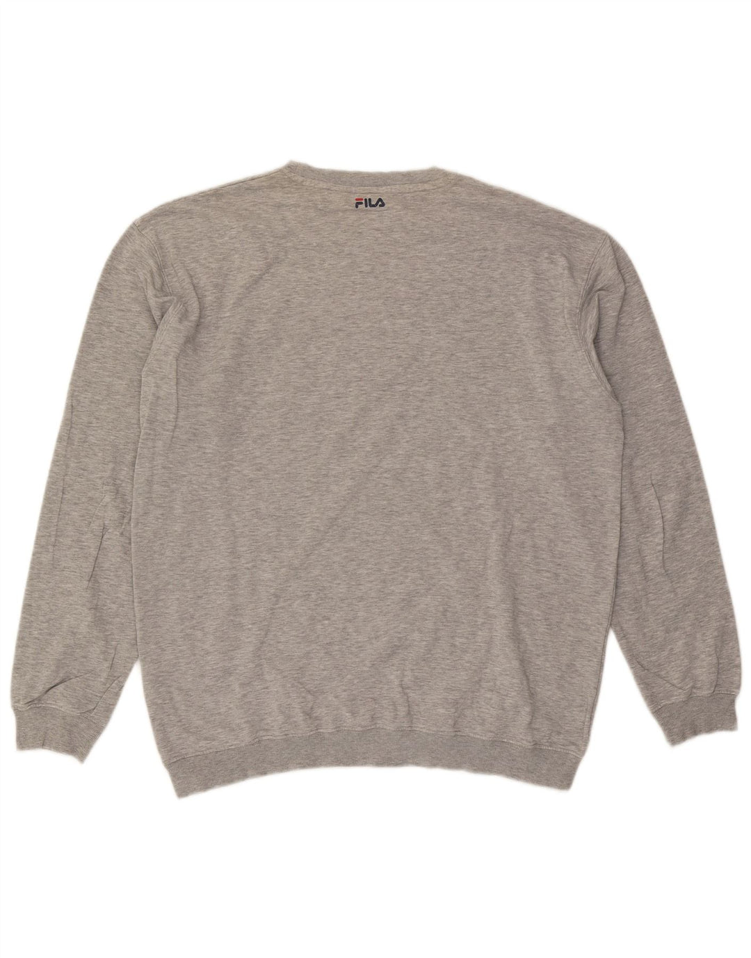 FILA Mens Graphic Sweatshirt Jumper Large Grey Cotton