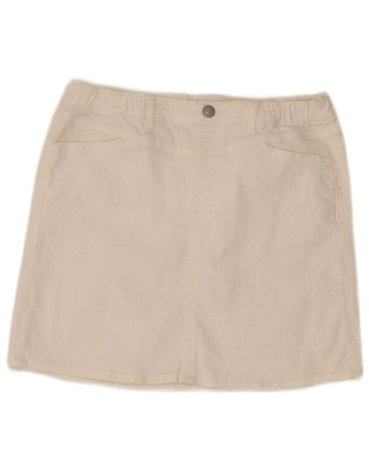 Levi's Womens High Waist Denim Skirt W30 Medium White